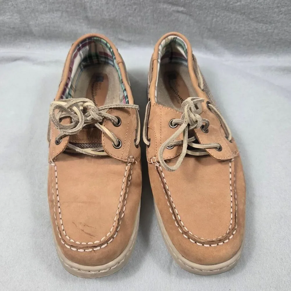 White-mountain Men's Tan and Brown Boat-shoes